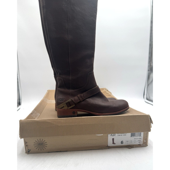 UGG CHANNING Women's NEW Boot Chocolate Brown US Size 6 Medium (3184) - Picture 9 of 9